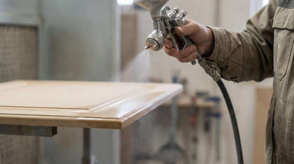 sprøjtelakering af køkkenlåger