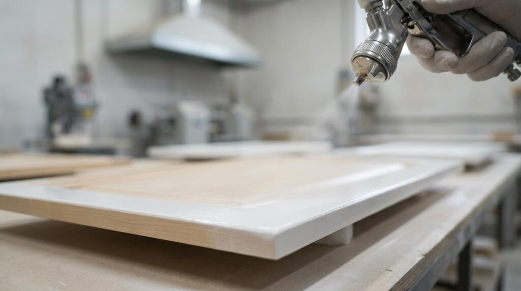 sprøjtelakering af køkkenlåger