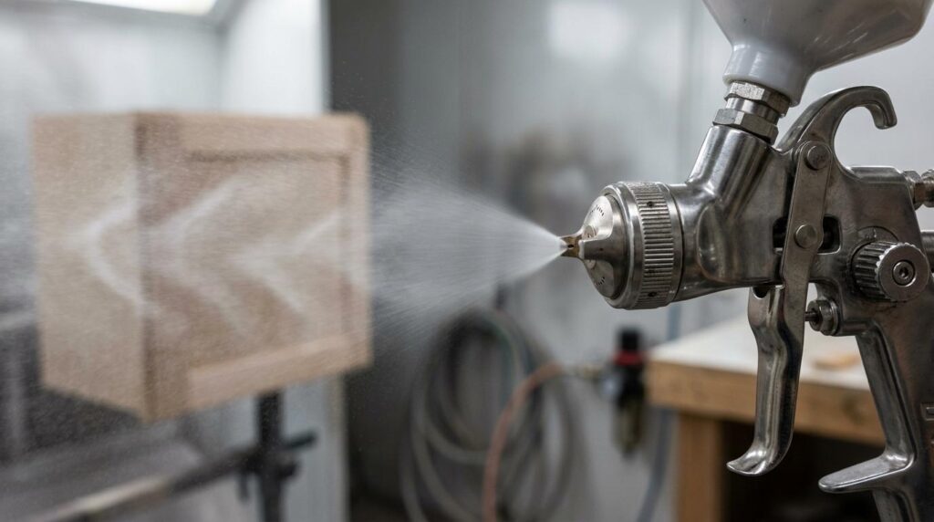 sprøjtelakering af køkkenlåger